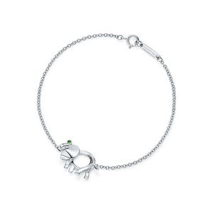 Tiffany & Co. Save The Wild Elephant Bracelet in Sterling Sliver With Tasavorite